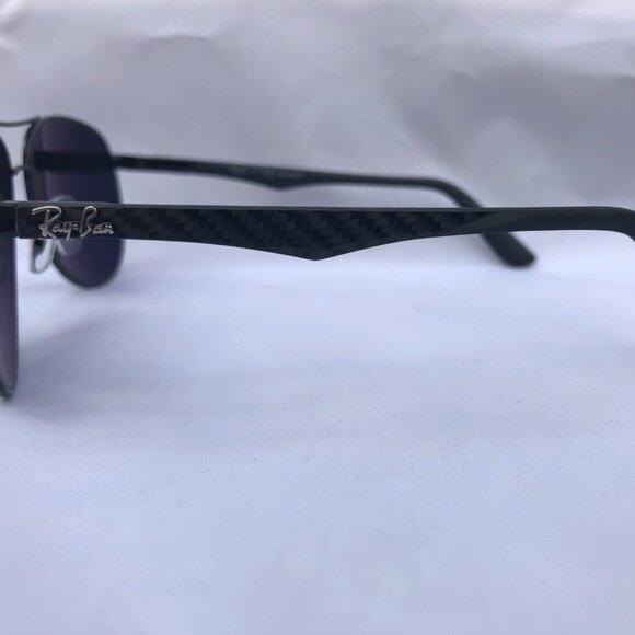 NEW RAY BAN RB8313 Carbon Authentic Sunglasses Polarized  61mm 100%UV From Italy - Picture 5 of 11